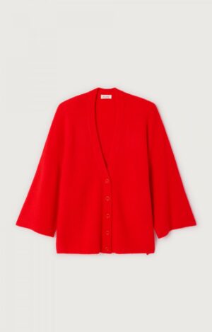 Alternative view of DAMSVILLE Cardigan | Strawberry - American Vintage