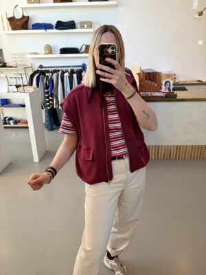 Alternative view of SLWEssential Striped Boxy Tee | Anemone Multi Stripes - Selected Femme