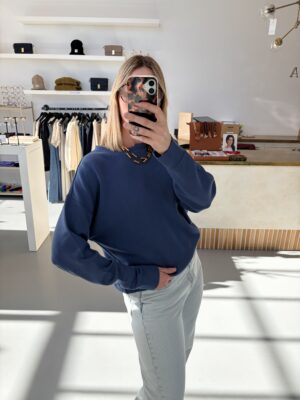Alternative view of MSCHIma Sweatshirt | Vintage Indigo - MSCH Copenhagen