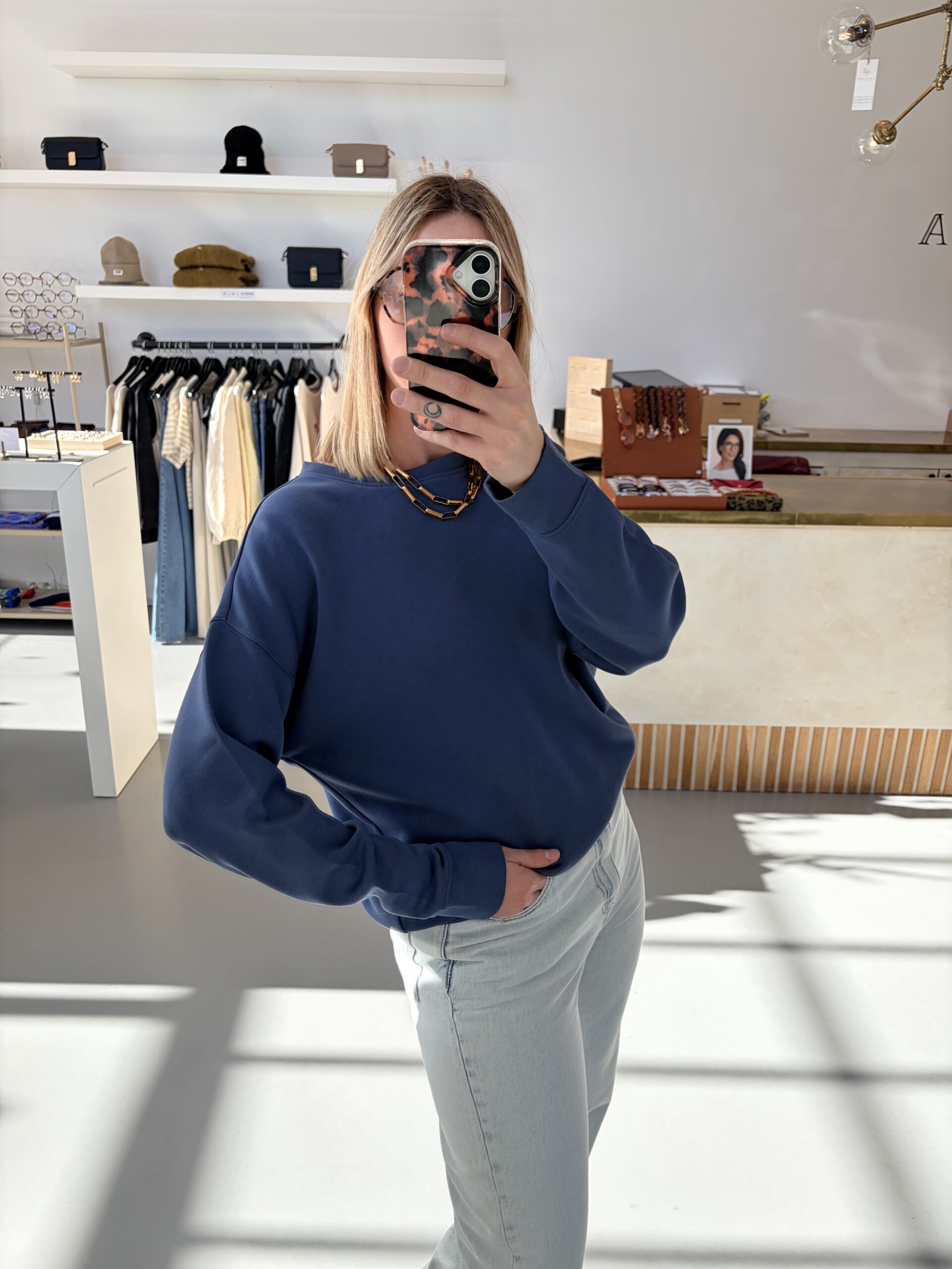 MSCHIma Sweatshirt | Vintage Indigo - MSCH Copenhagen - Afbeelding 2