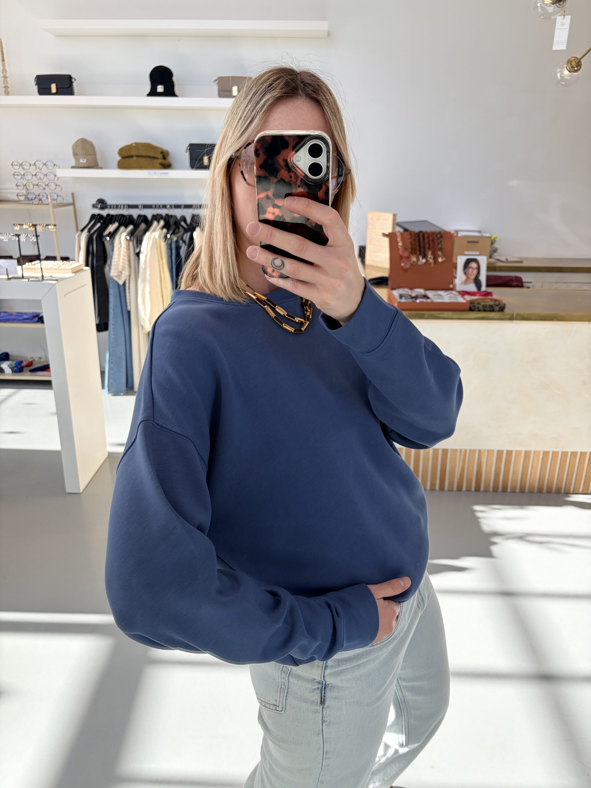 MSCHIma Sweatshirt | Vintage Indigo - MSCH Copenhagen