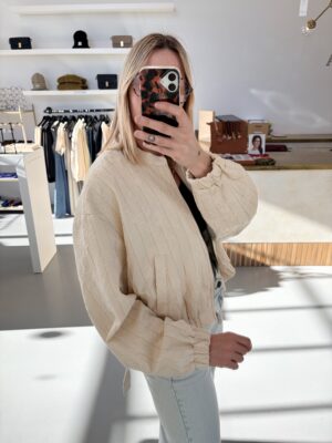 Alternative view of YASPhilina Bomber Jacket | Pristine - Y.A.S