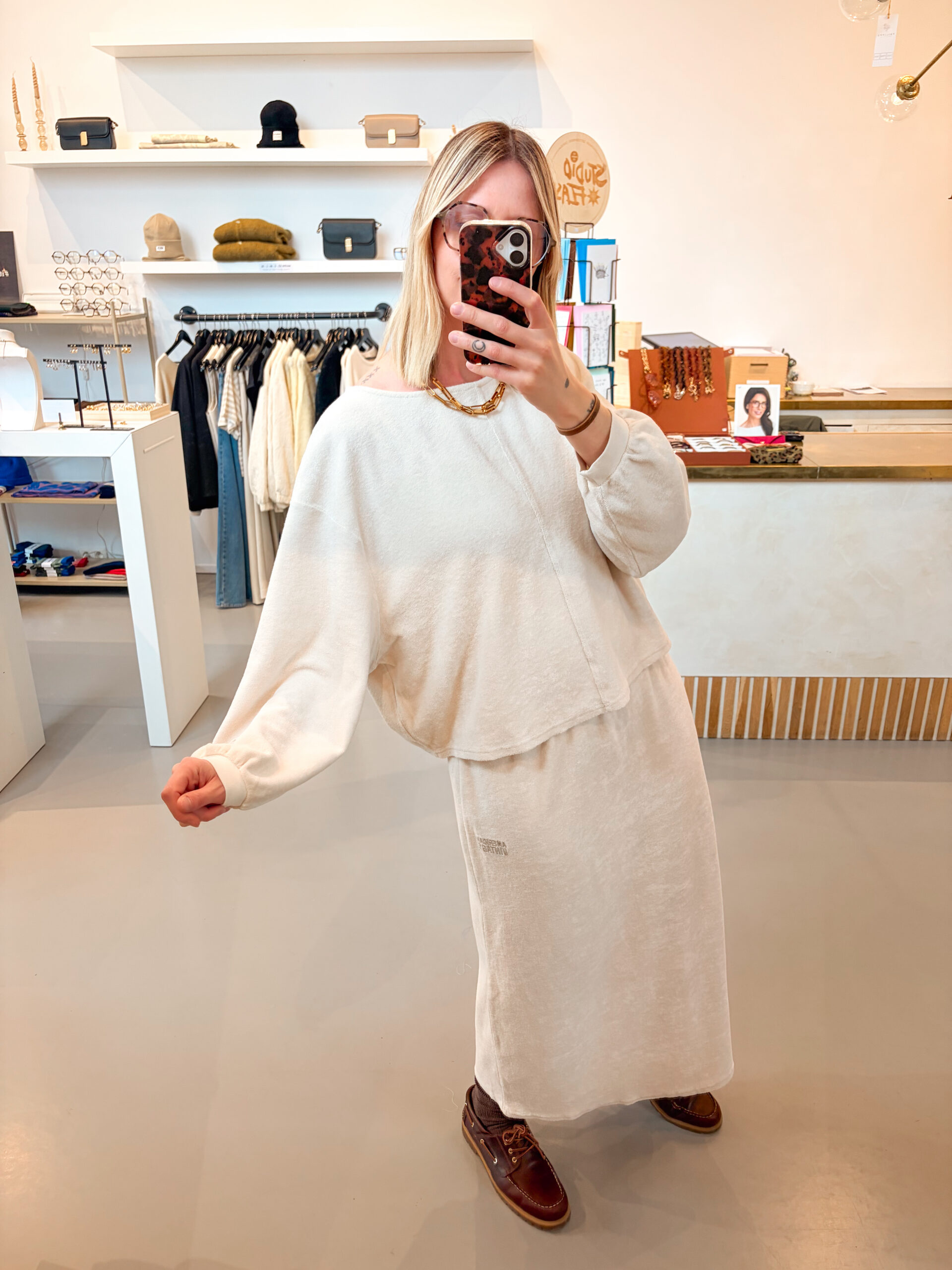 FUXOW Rok | Ecru - American Vintage - Afbeelding 4