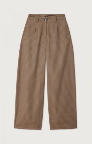 YROWAY Pants | Brown Stripes - American Vintage
