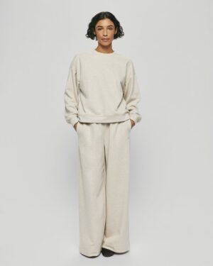 Alternative view of MSCHTaia Briena Sweatshirt | Oatmeal Melange - MSCH Copenhagen