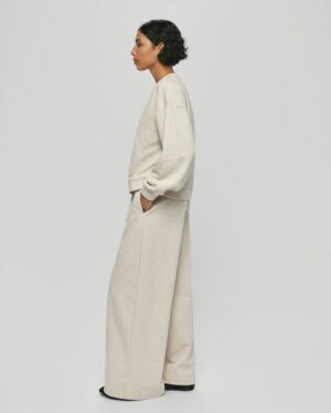 Alternative view of MSCHTaia Briena Sweat Pants | Oatmeal Melange - MSCH Copenhagen