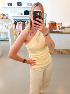 YASVenice One Shoulder Top | Anise Flower - Y.A.S