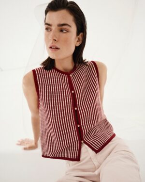 MSCHPriscilla Vest | Rhubarb/Sand - MSCH Copenhagen
