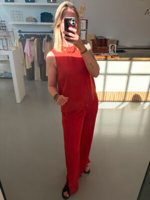 Alternative view of SLFLaura Split Pants | Potters Clay - Selected Femme