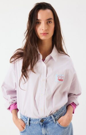 SOABIRD Blouse | Zacht Gestreept - American Vintage