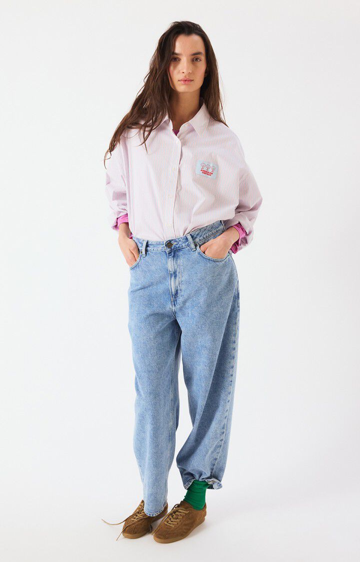 SOABIRD Blouse | Zacht Gestreept - American Vintage - Afbeelding 4
