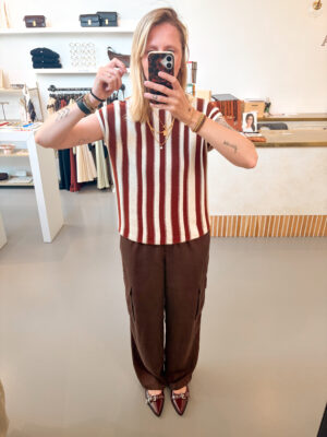 Alternative view of YASBamboo Pants | Coffee Bean - Y.A.S