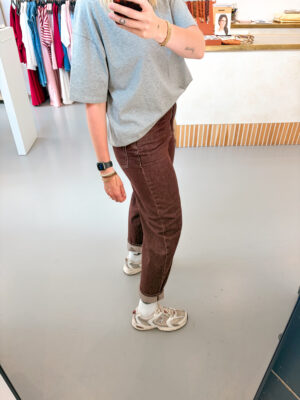 Alternative view of OSHOW Jeans Balloon | Raisin - American Vintage