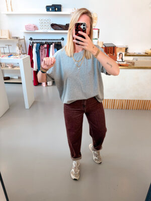 OSHOW Jeans Balloon | Raisin - American Vintage