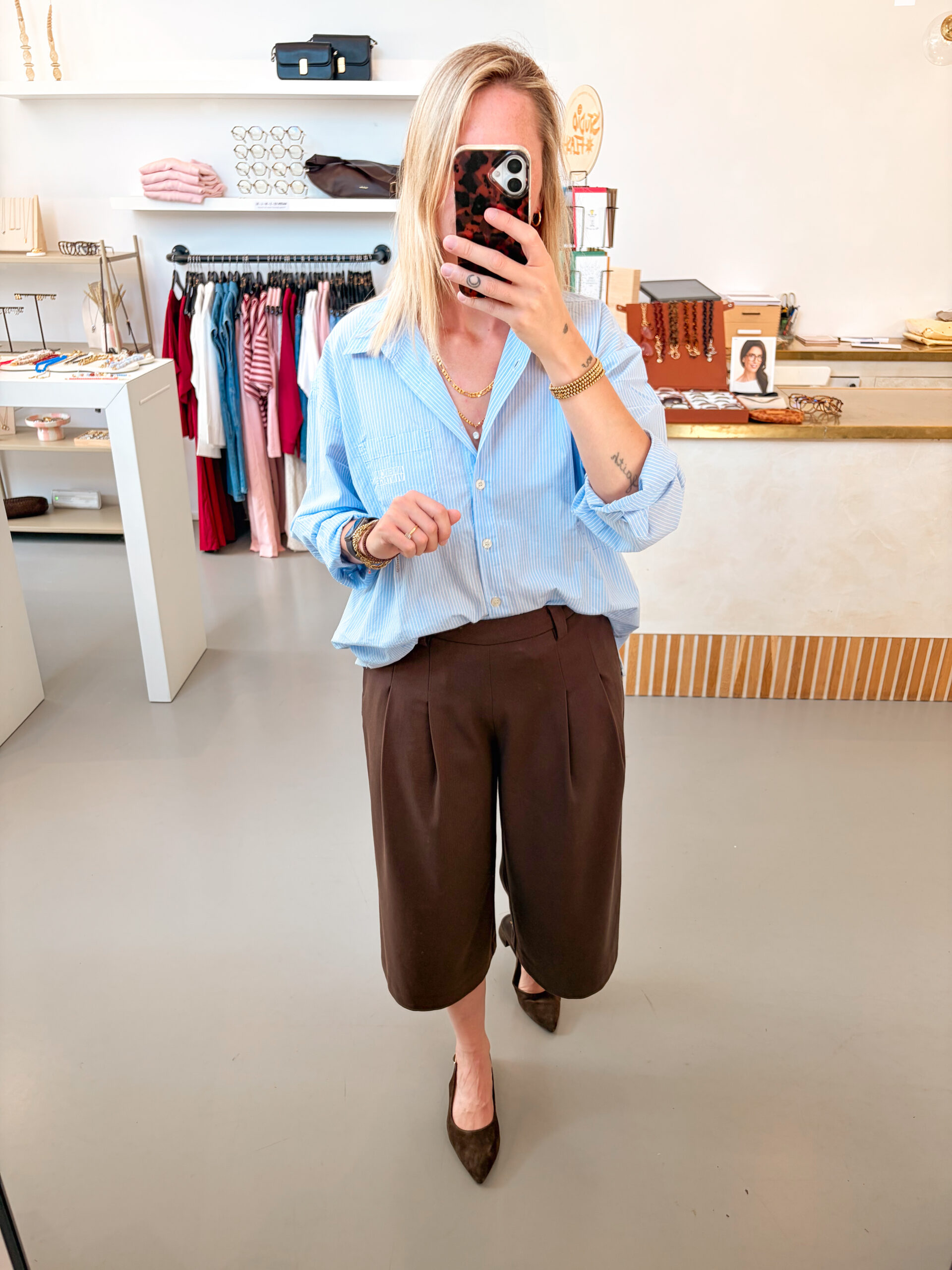 MSCHMaryla Henrika HW Culotte Pants | Hot Fudge - MSCH Copenhagen - Afbeelding 2
