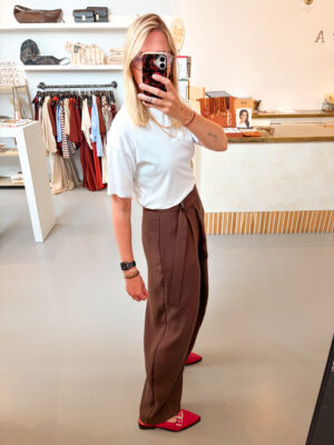 Alternative view of MSCHZein Esteriane HW Pants | Hot Fudge - MSCH Copenhagen