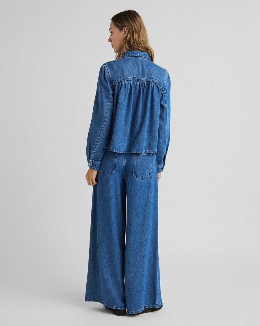 MSCHAgo Rue Wide Pants | Mid Blue Wash - MSCH Copenhagen - Afbeelding 3