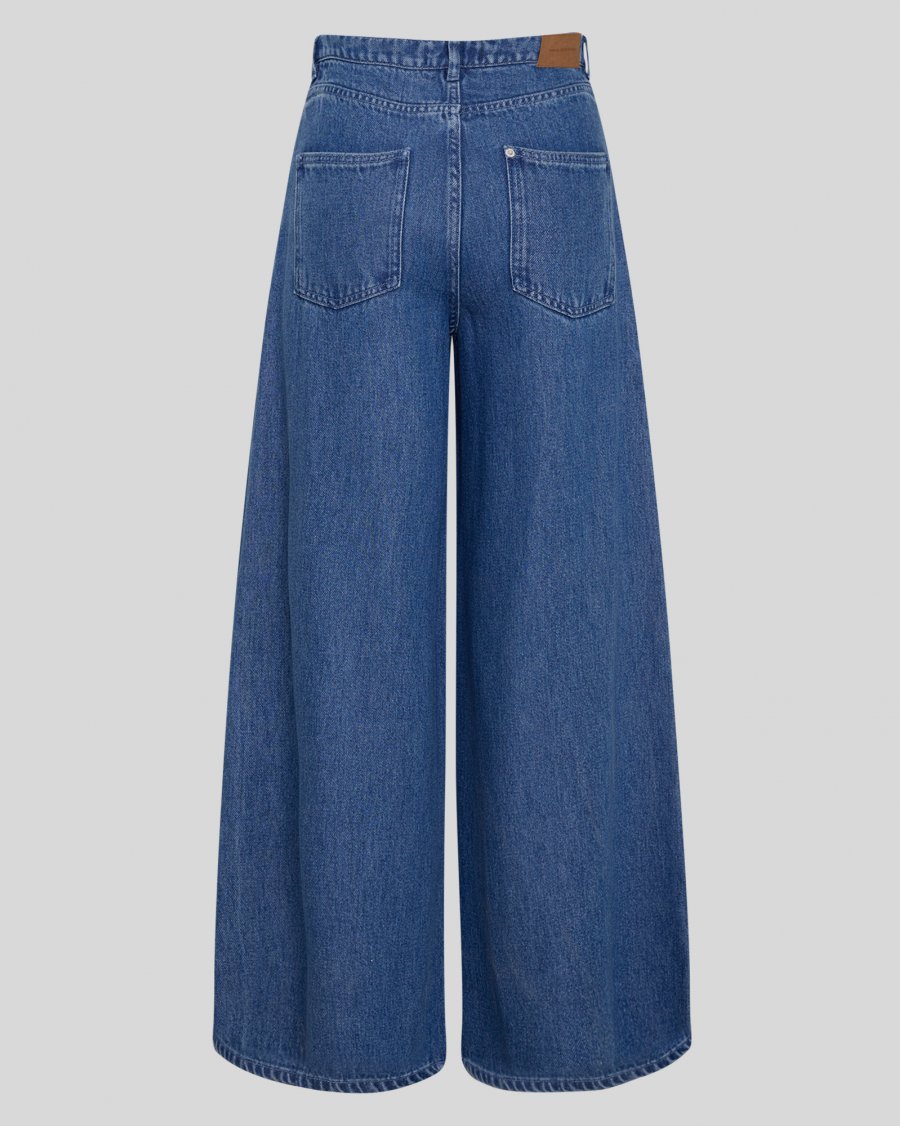 MSCHAgo Rue Wide Pants | Mid Blue Wash - MSCH Copenhagen - Afbeelding 5