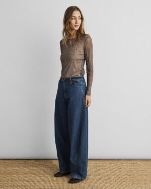 Alternative view of MSCHJanie Illenora Top | Brown Check - MSCH Copenhagen