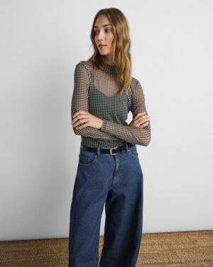MSCHJanie Illenora Top | Black Check - MSCH Copenhagen
