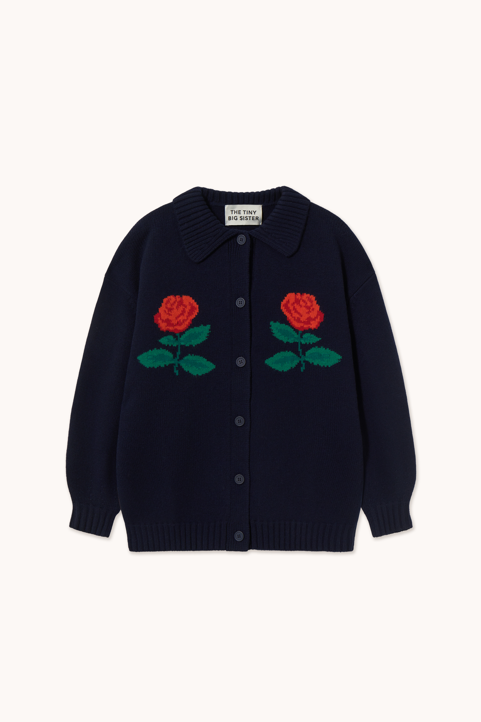 Roses Oversized Cardigan - The Tiny Big Sister - Afbeelding 4