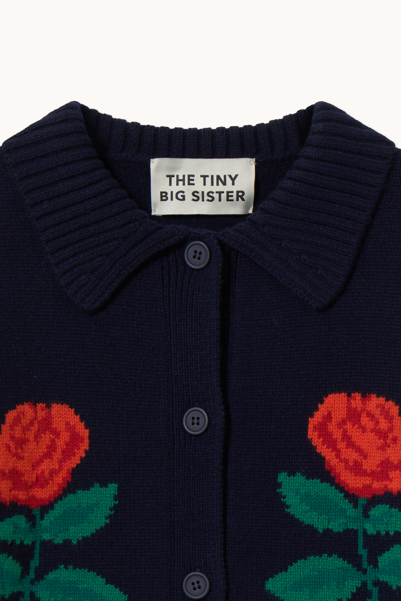 Roses Oversized Cardigan - The Tiny Big Sister - Afbeelding 5