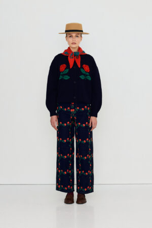 Alternative view of Roses Oversized Cardigan - The Tiny Big Sister