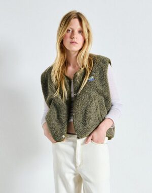 HOKTOWN Gilet | Khaki - American Vintage