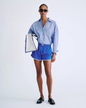 Alternative view of FRANKIE Boxy Short | Blue - Love Stories