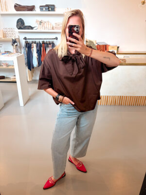 Alternative view of YASKaren 3/4 Top | Coffee Bean - Y.A.S