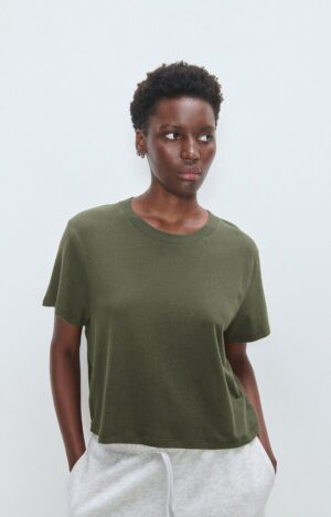 YPAWOOD T-Shirt | Khaki - American Vintage