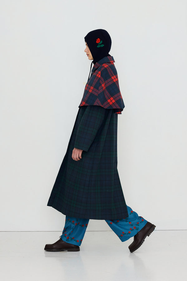 Check Long Trenchcoat - The Tiny Big Sister - Afbeelding 5