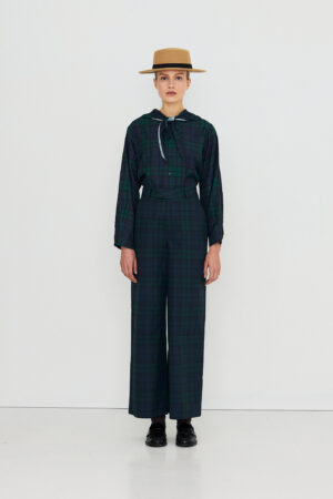 Check Pants | Green/Blue - The Tiny Big Sister