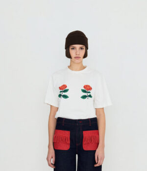 Roses Tee | White - The Tiny Big Sister