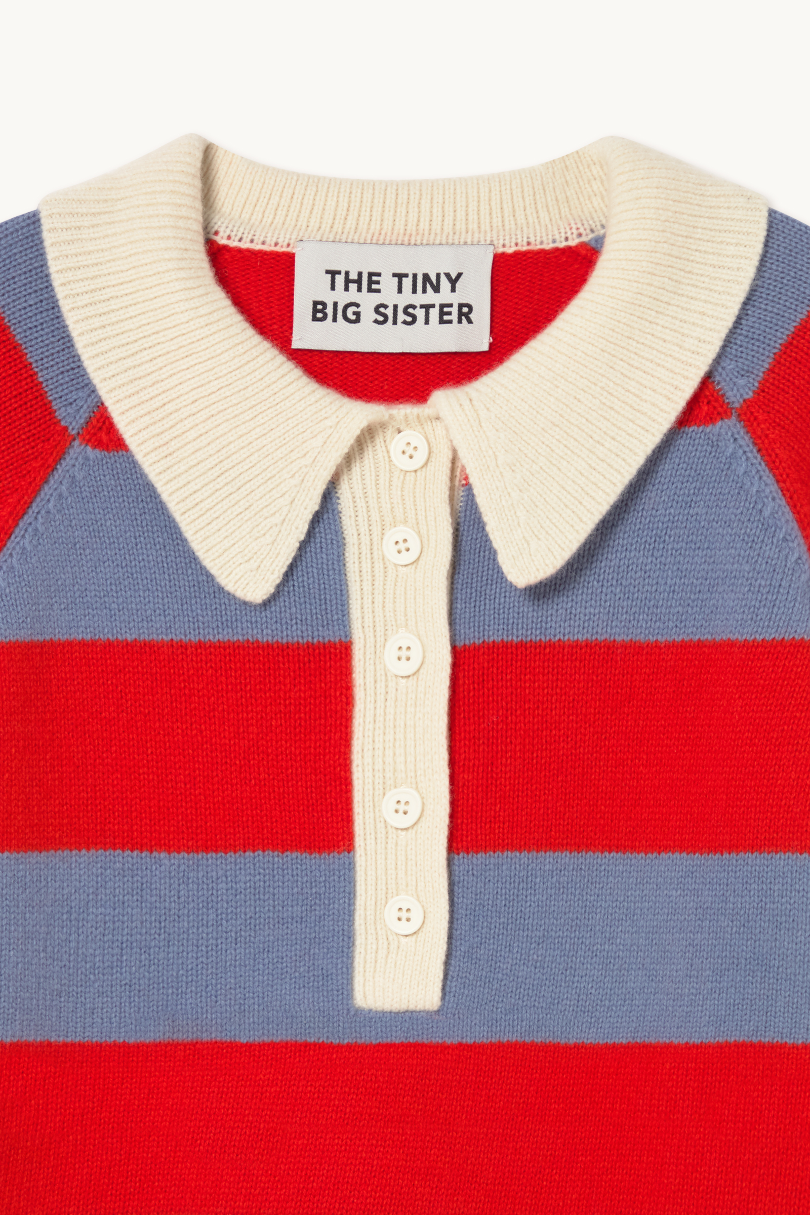 Frank Striped Polo | Orange - The Tiny Big Sister - Afbeelding 4