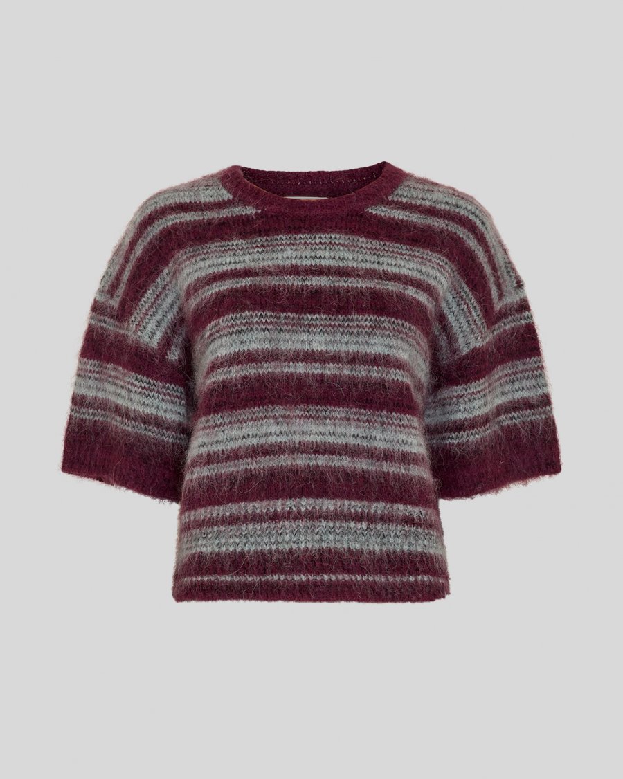 MSCHLycie 2/4 Pullover | Purple/Grey - MSCH Copenhagen