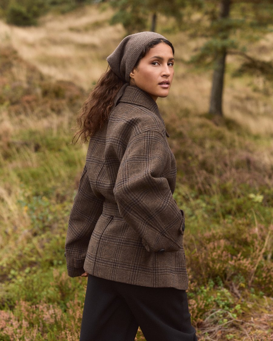 MSCHAmaranda Jacket CHK | Hot Fudge/Rubbe - MSCH Copenhagen - Afbeelding 5