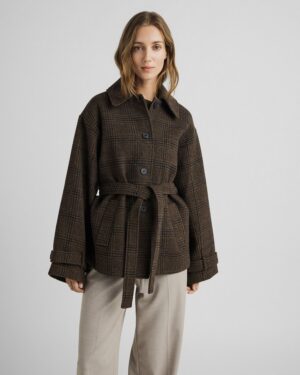MSCHAmaranda Jacket CHK | Hot Fudge/Rubbe - MSCH Copenhagen