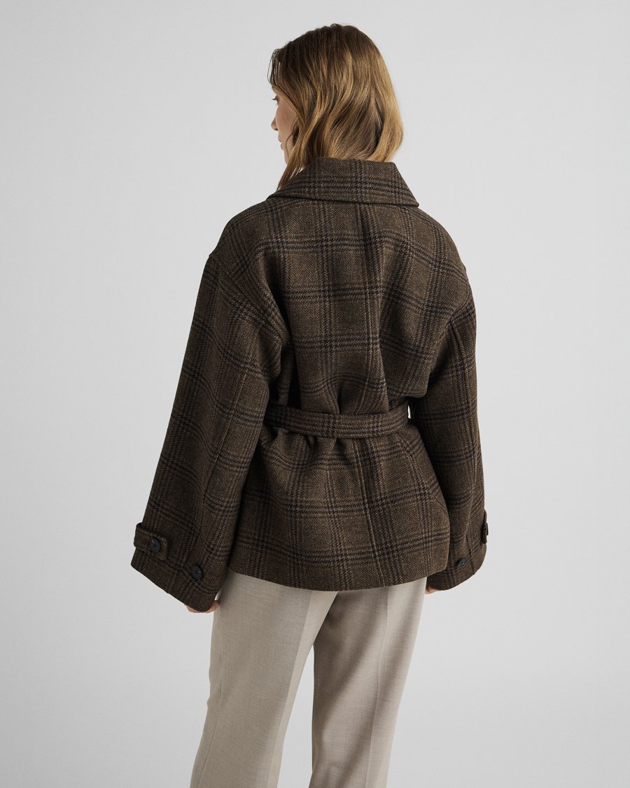 MSCHAmaranda Jacket CHK | Hot Fudge/Rubbe - MSCH Copenhagen - Afbeelding 2