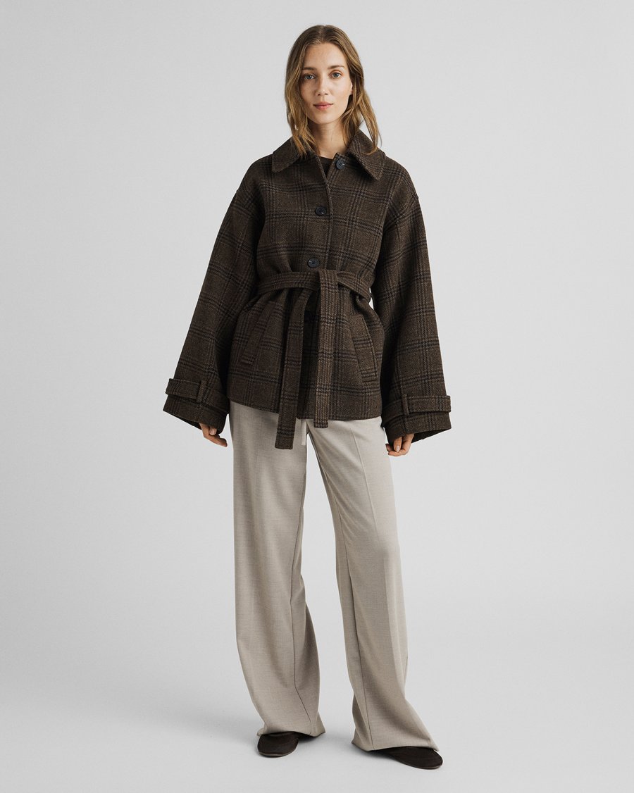 MSCHAmaranda Jacket CHK | Hot Fudge/Rubbe - MSCH Copenhagen - Afbeelding 3