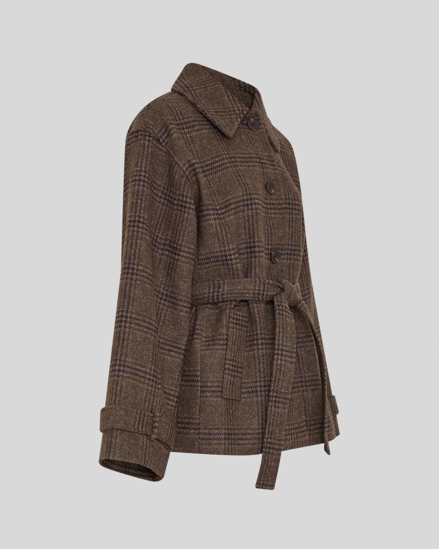 MSCHAmaranda Jacket CHK | Hot Fudge/Rubbe - MSCH Copenhagen - Afbeelding 7