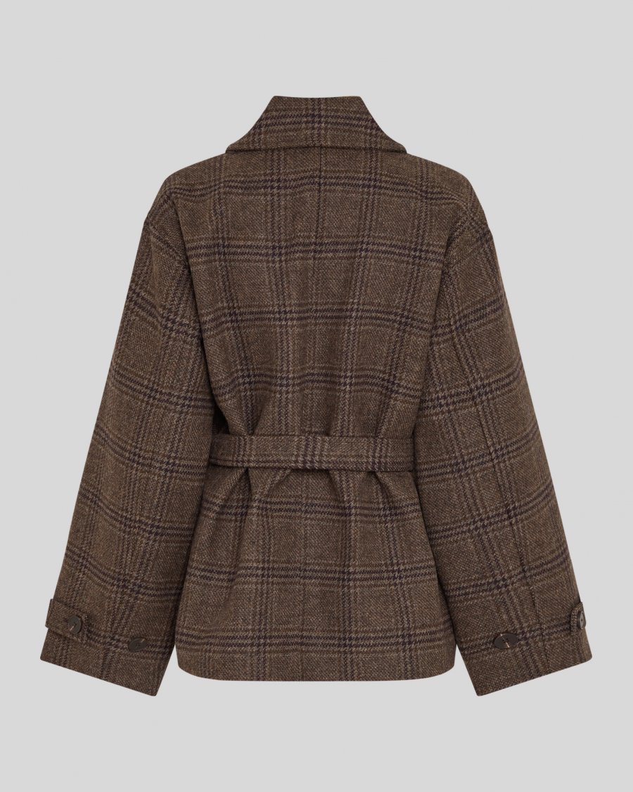 MSCHAmaranda Jacket CHK | Hot Fudge/Rubbe - MSCH Copenhagen - Afbeelding 8