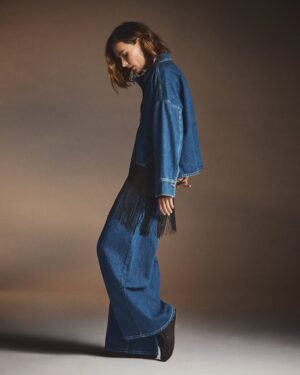 MSCHLoa Lis Boxy Wide Jeans | Mid Blue Wash - MSCH Copenhagen