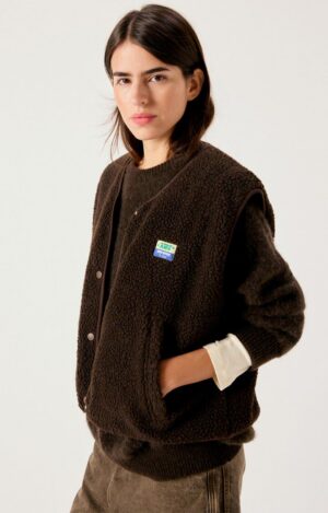 HOKTOWN Gilet | Donkerbruin - American Vintage