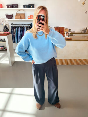 Alternative view of MSCHMercy East Pullover | Light Blue - MSCH Copenhagen