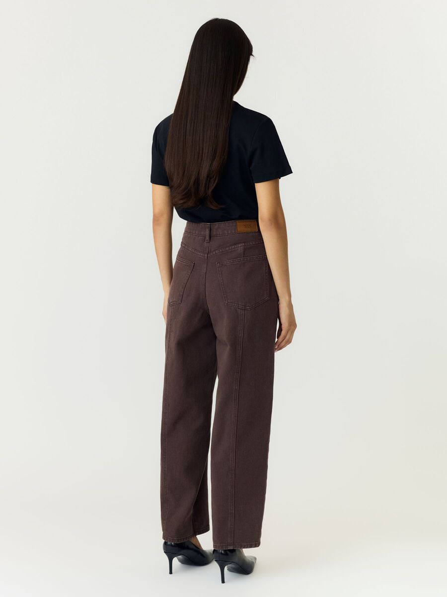 YASSky Aiko HW Barrel Jeans | Brown - Y.A.S - Afbeelding 4
